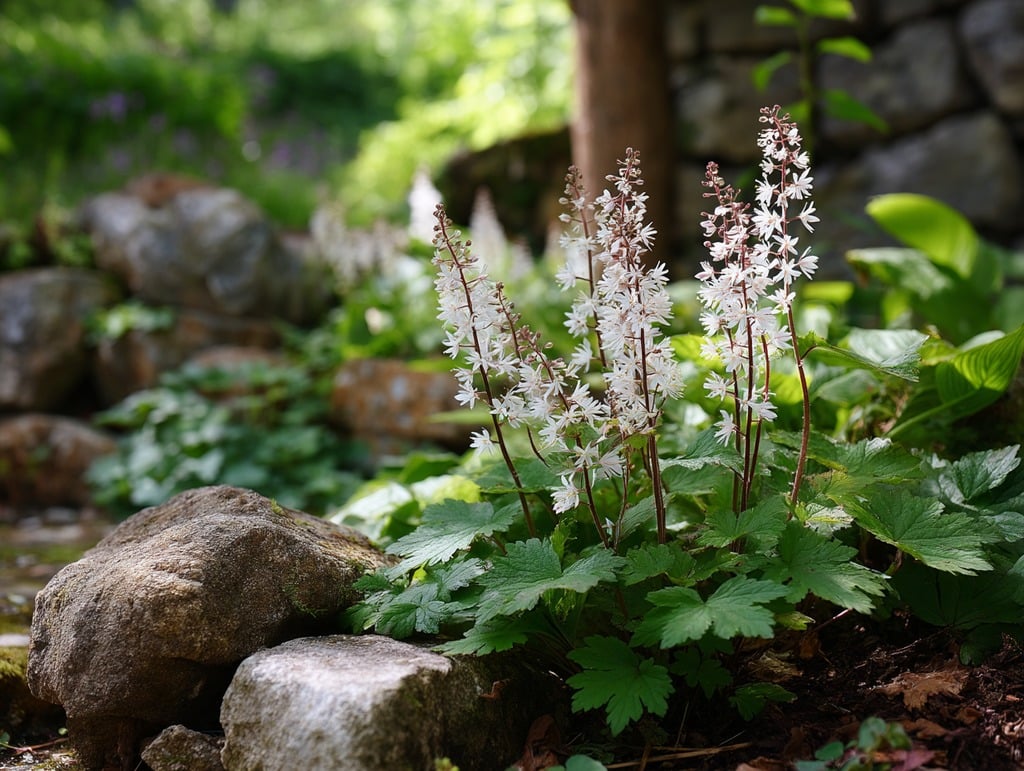 Foamflower (Tiarella cordifolia)