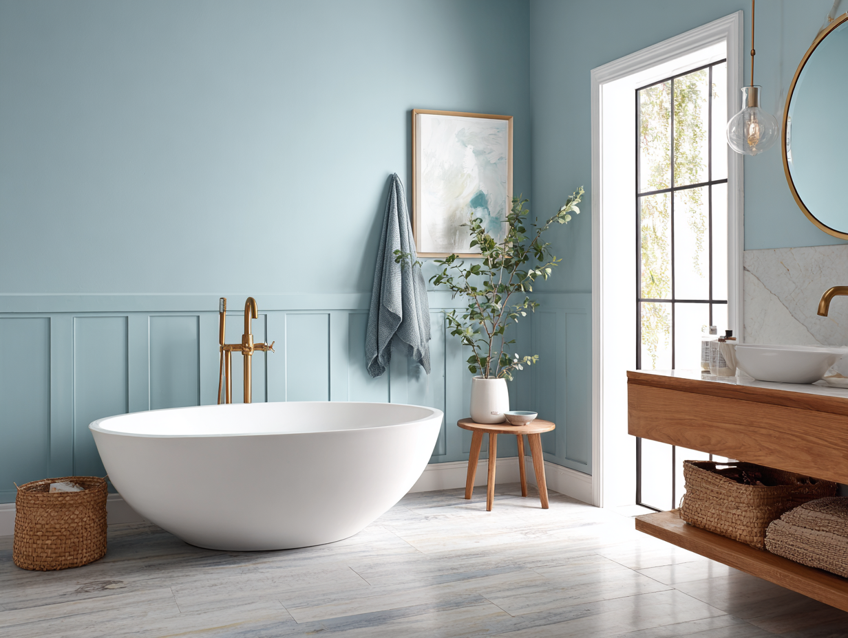 Blue Bathroom