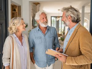 Buyers Chatting with a Real Estate Agent 3