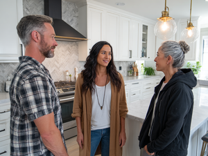 Buyers Chatting with a Real Estate Agent