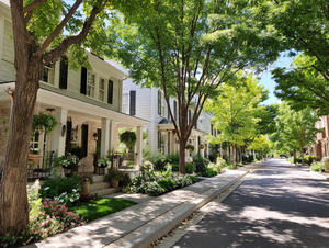 Colonial Inspired Neighborhood