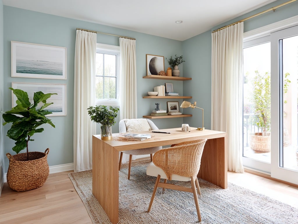 Light Blue Home Office