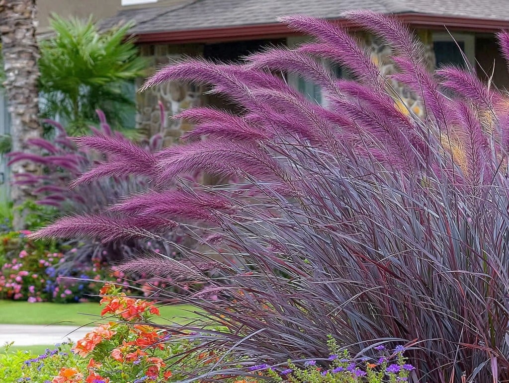 Purple Fountain Grass