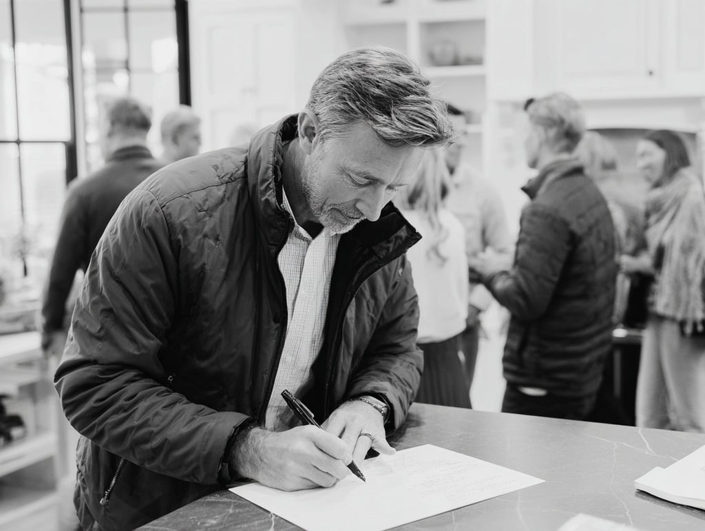 Sign-in Sheet at Open House