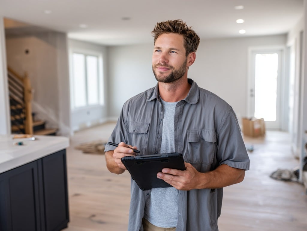 Inspector in a New Home