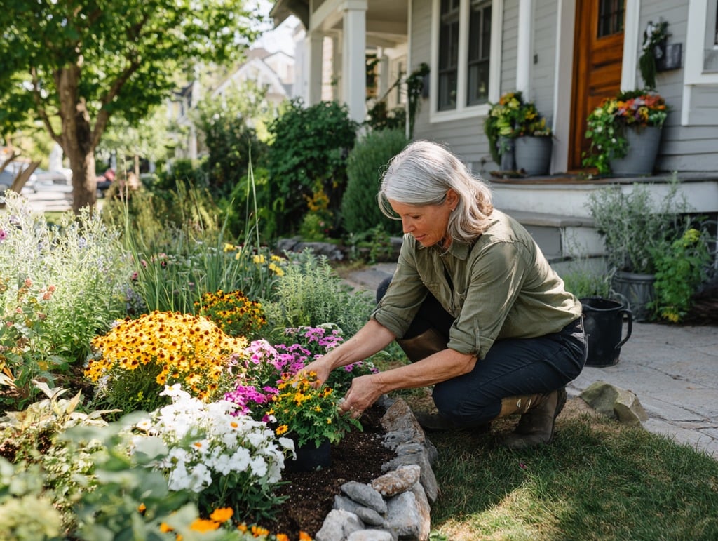 Planting Flowers in Front Yard