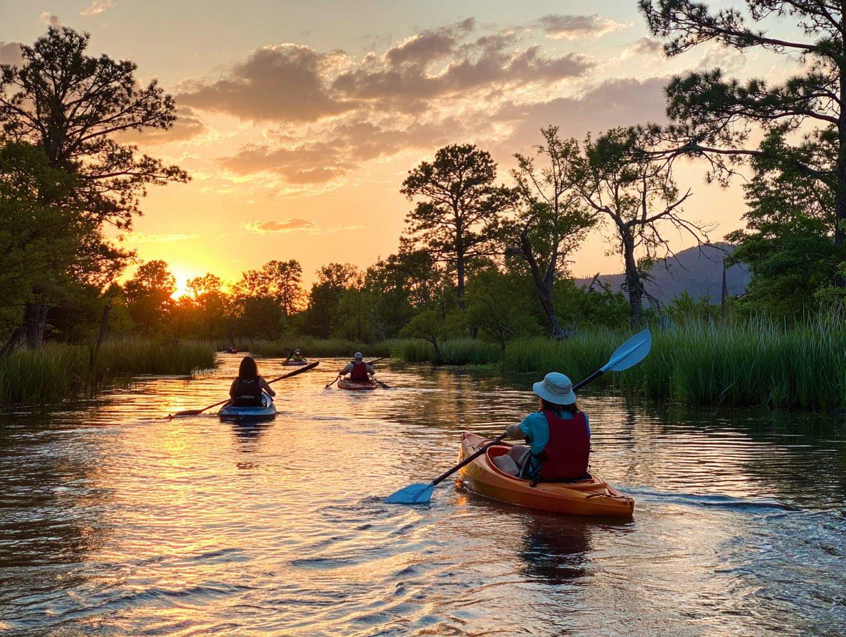 Kayaking at Sunset