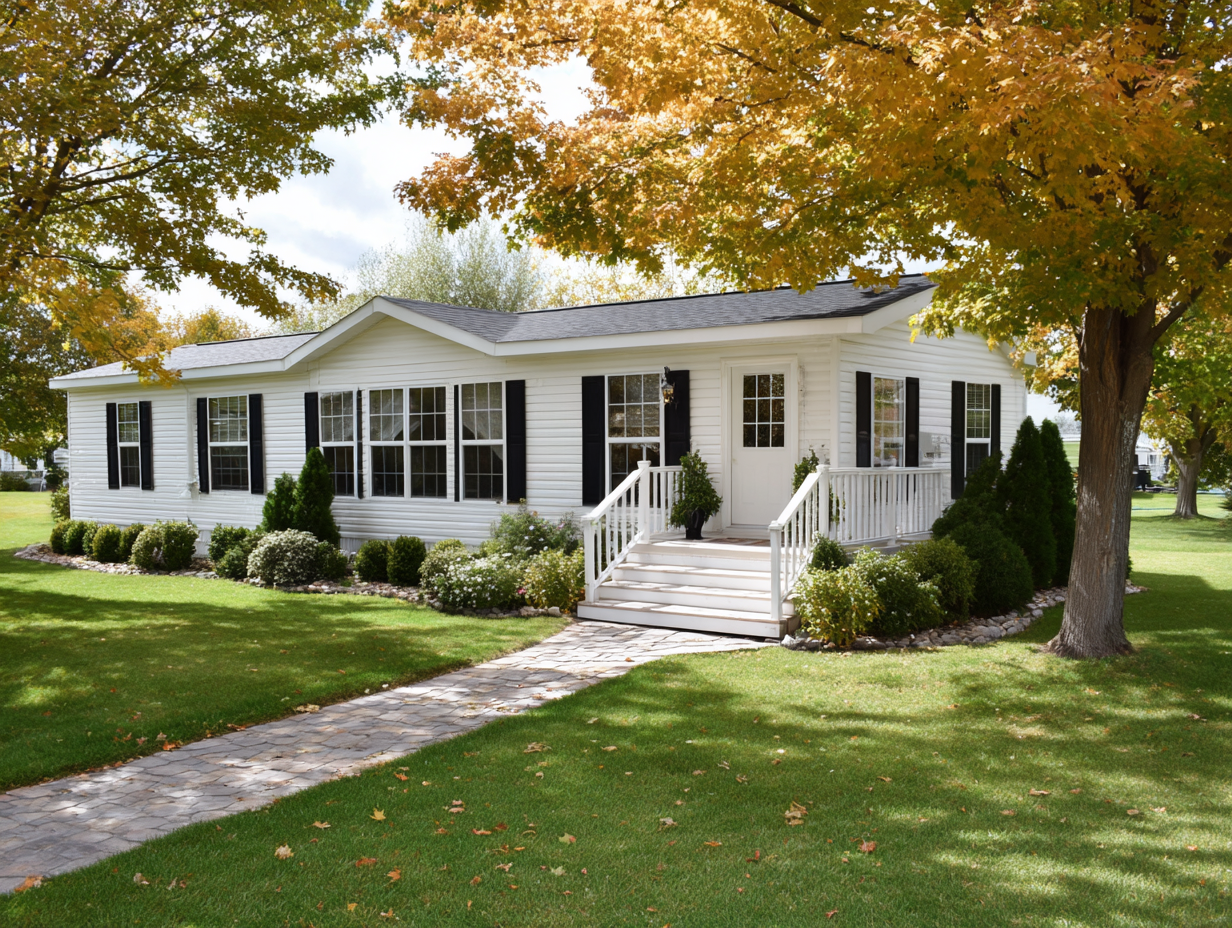 Nice Manufactured Home in Fall