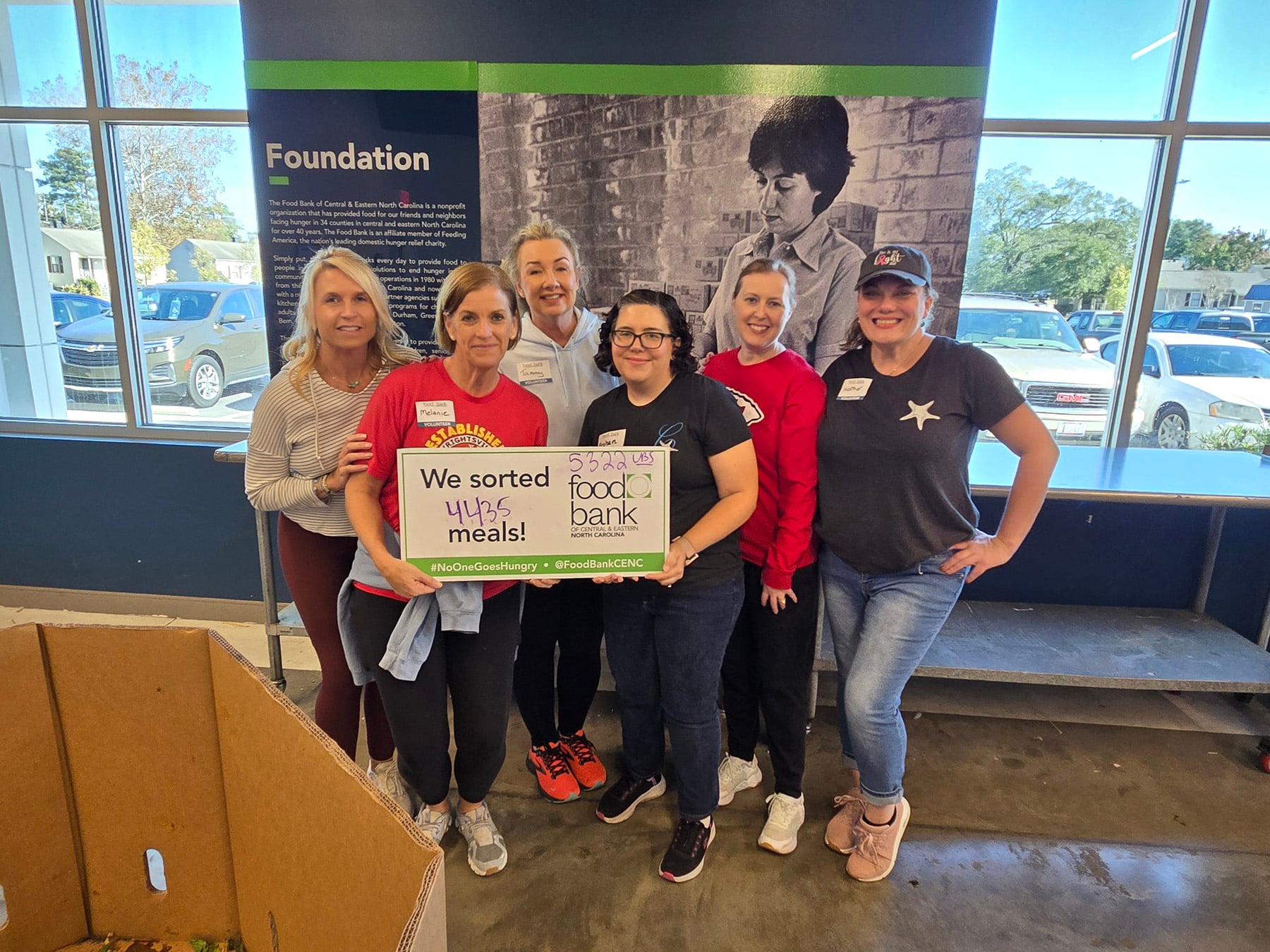 The Cameron Team at Food Bank of Central & Eastern North Carolina