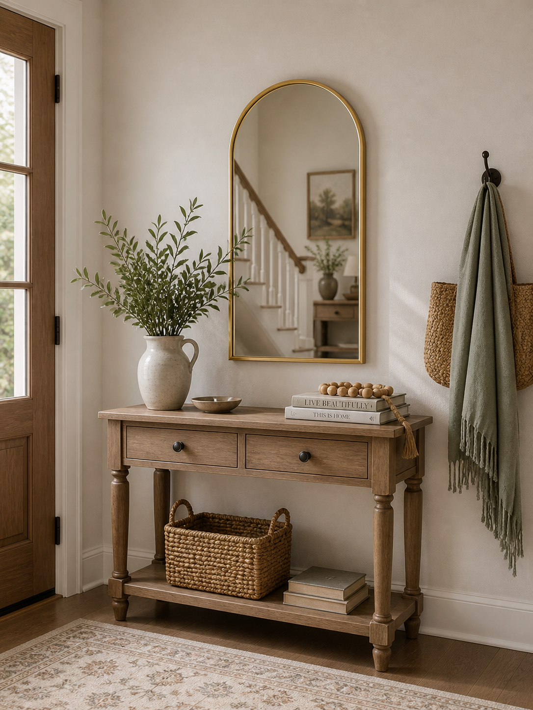 Soft Vintage Farmhouse Style - Arched Mirror