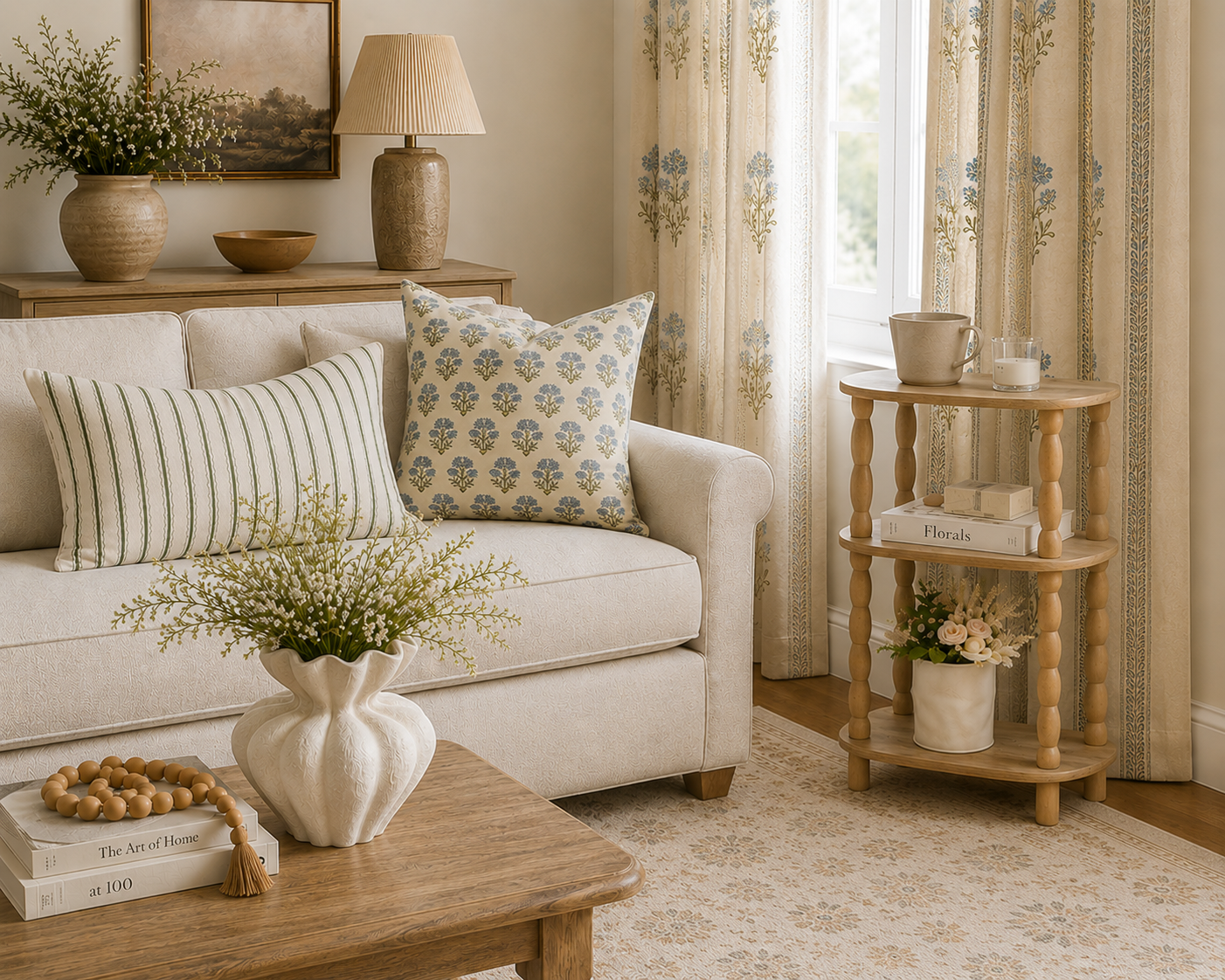Soft Vintage Farmhouse Style - Living Room