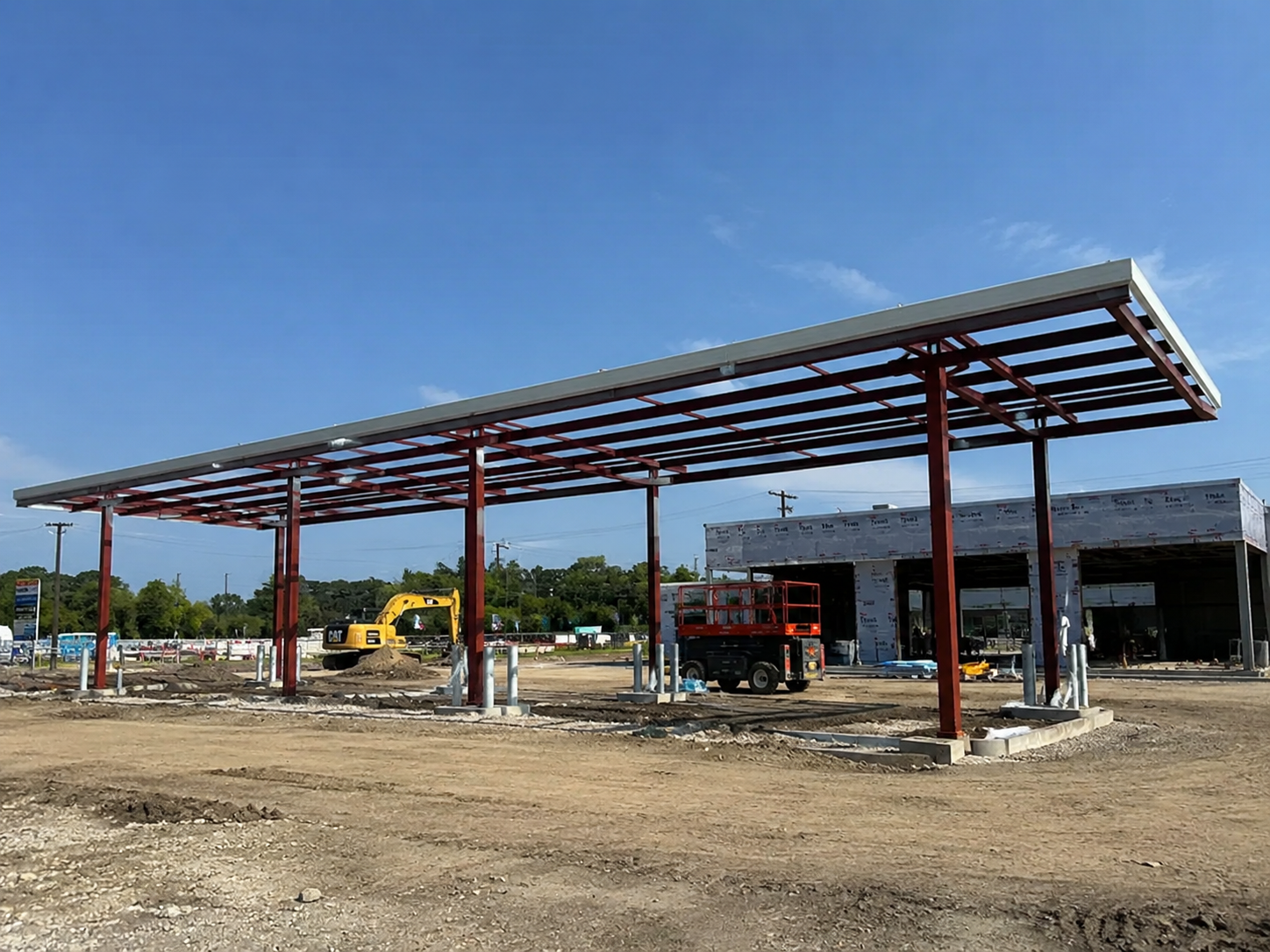 Gas Station Under Construction