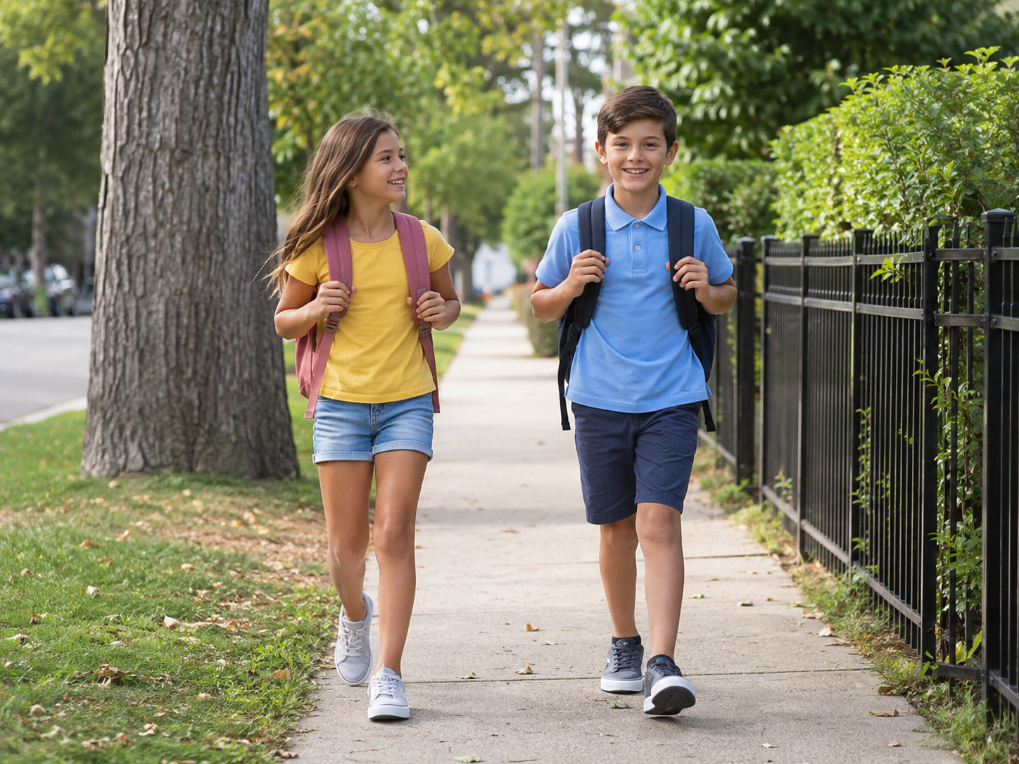 Kids Walking to School