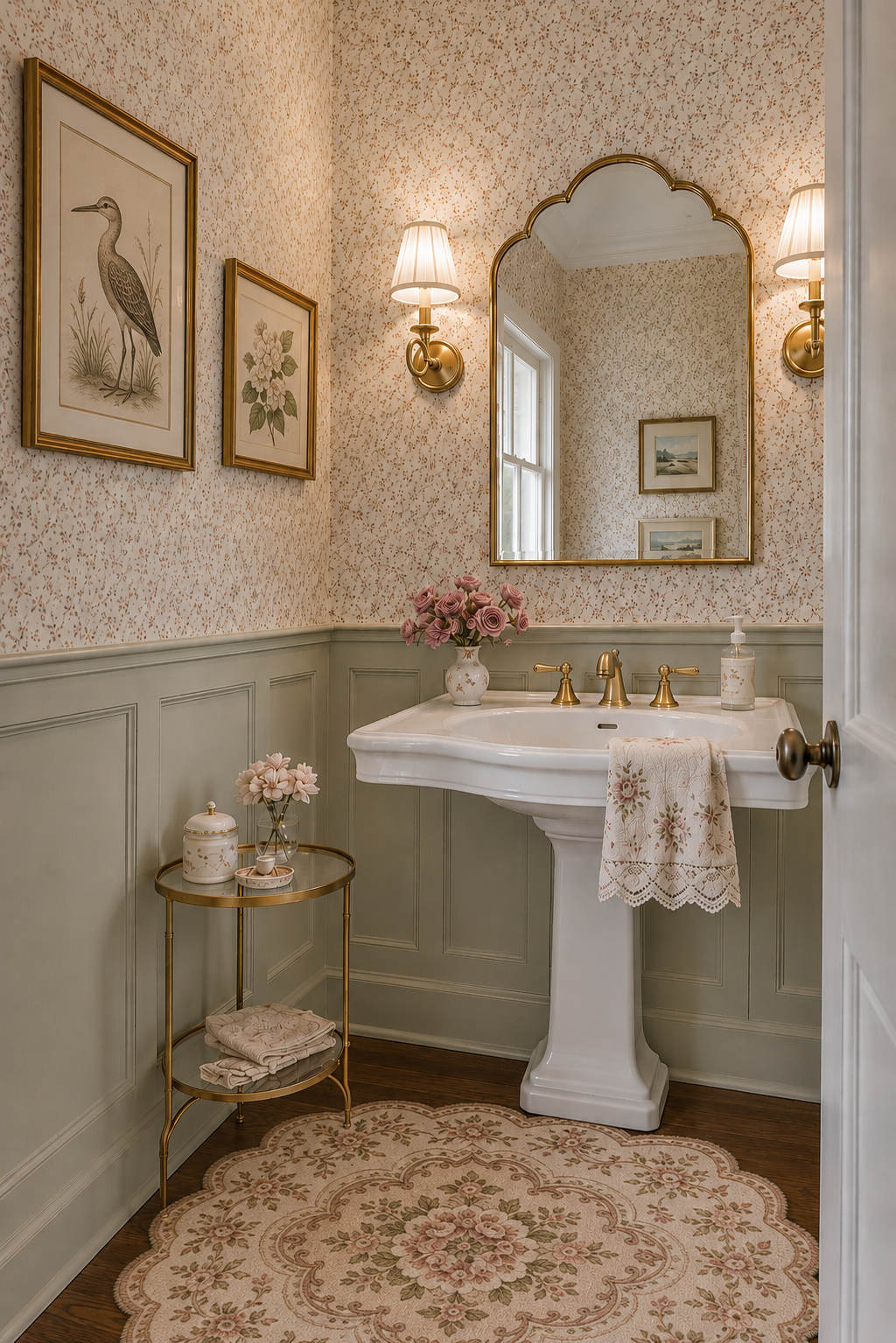 Dollhouse Chic Powder Room