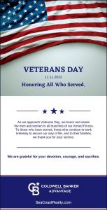 happy veteran's day coldwell banker seacoast