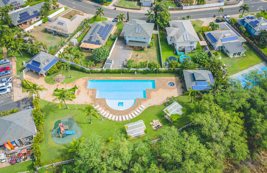 Villas at Kenolio Pool Aerial