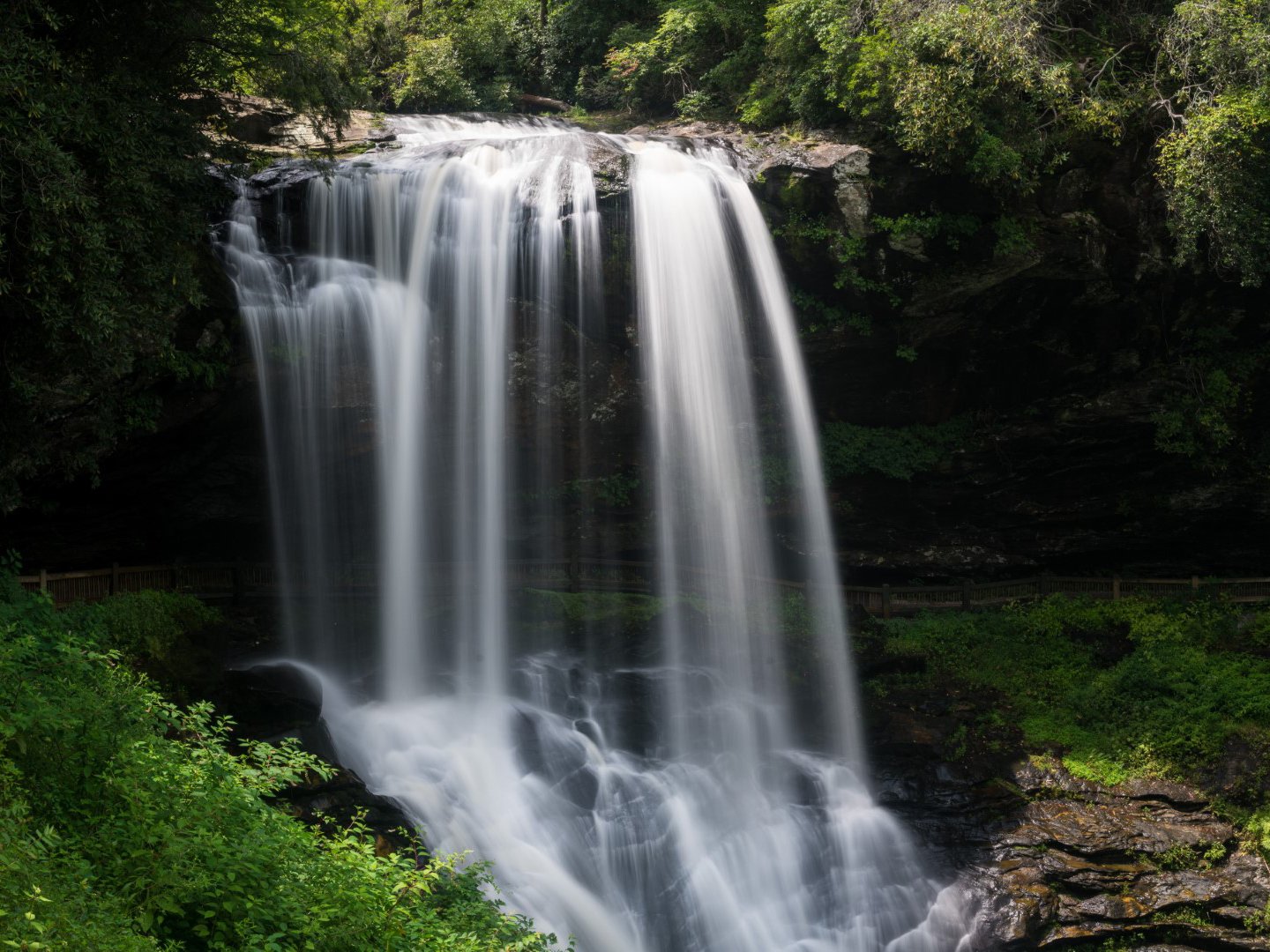 Dry Falls Waterfall near Highlands NC