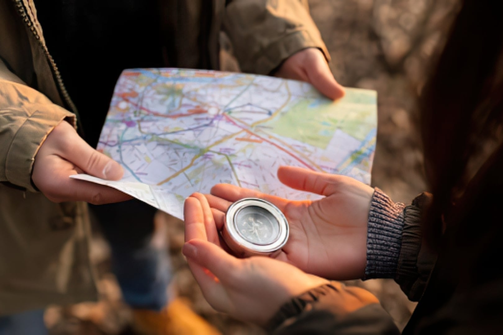 map and compass hunt