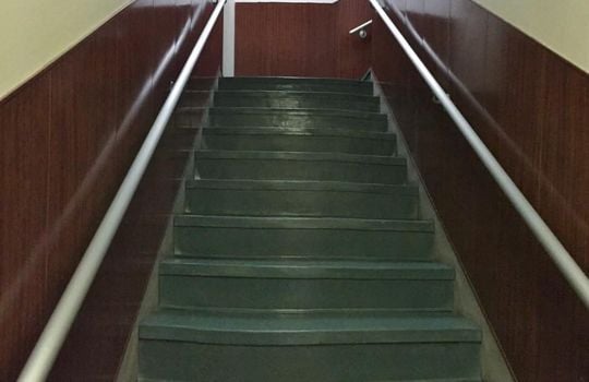 Stairway to upper unit