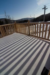 Tempest Ridge slopeside deck