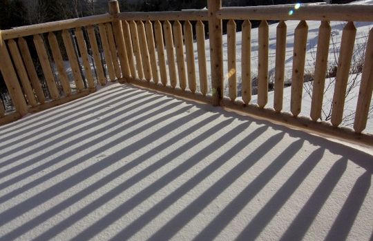 Tempest Ridge slopeside deck