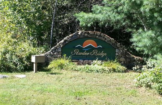 Sign for Powder Ridge