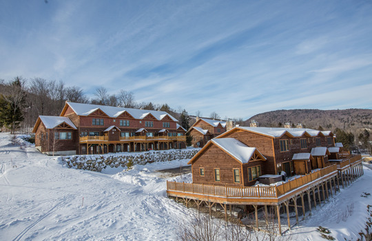 Tempest Ridge Townhomes with snow