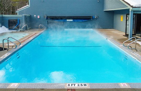 Brookside Condo heated outoor pool and hot tub