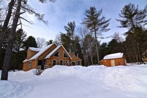 This home in Bethel boasts a location that's close to ski and snowmobile trails