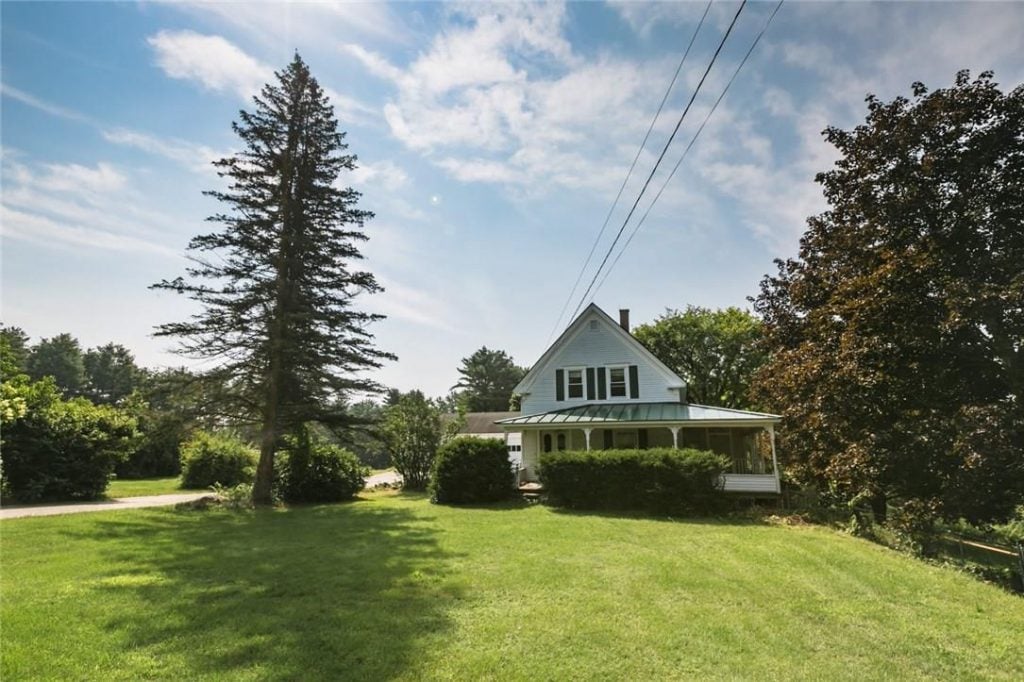 New listing: this New England farmhouse sits on 4.2 beautiful acres of fields and mature trees. 