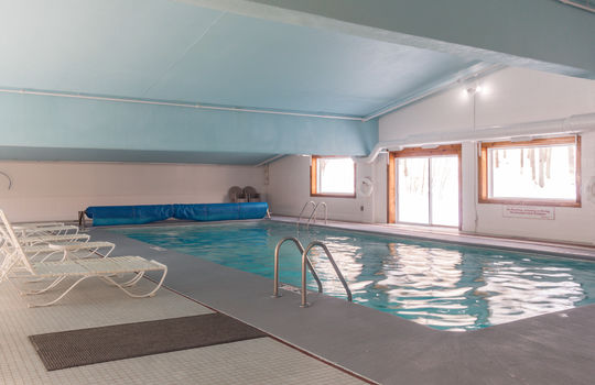 Indoor pool at Sunrise Condo