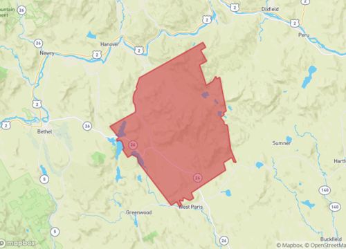 Bryant Pond/Woodstock Map