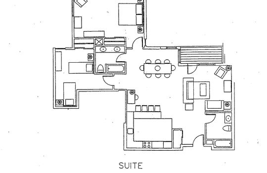 2 bedroom executive suite sleep 8 Unit 333 1,319 sf
