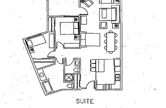 Floor plan for unit 121 & 123